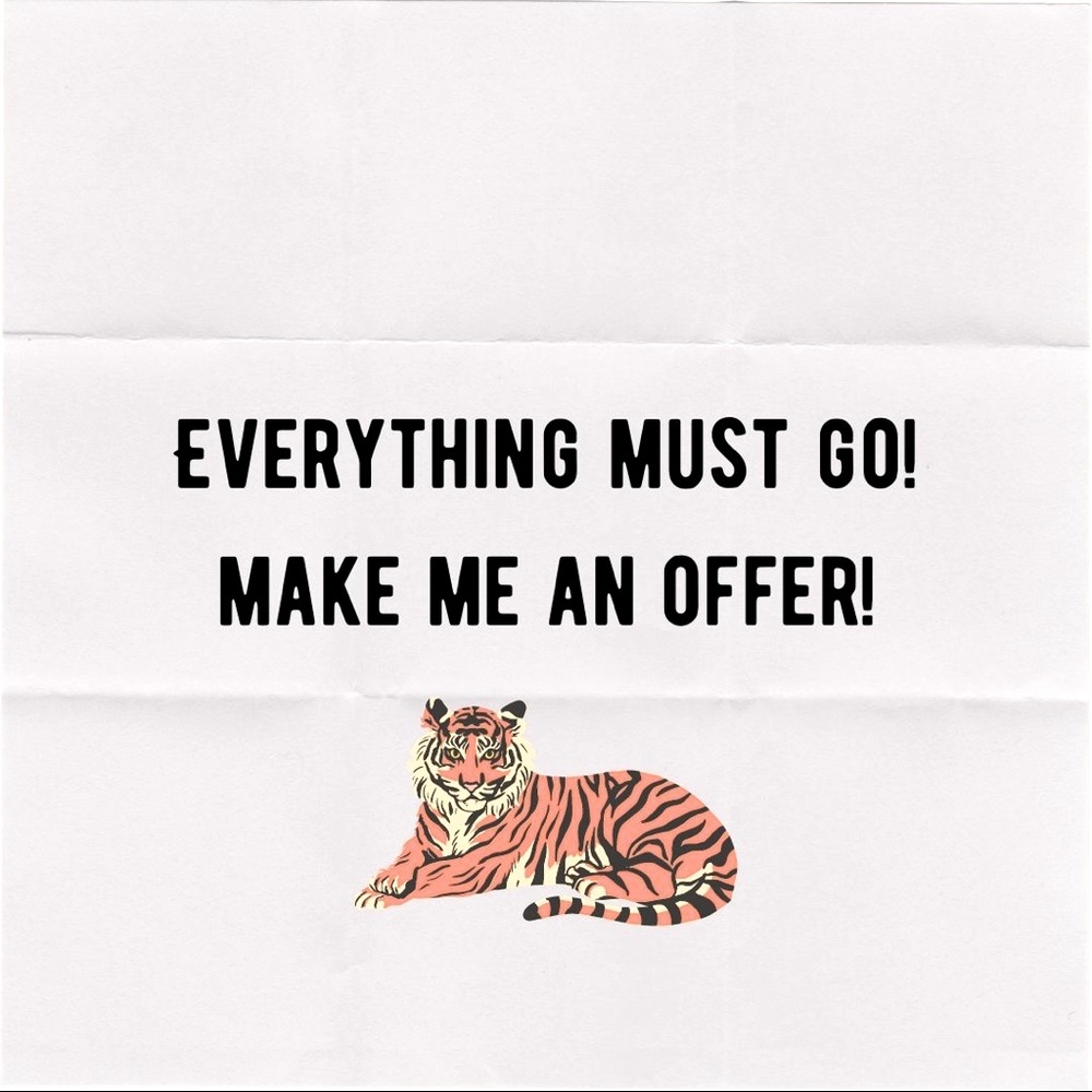 Everything must go! Make me an offer! Moving Sale!